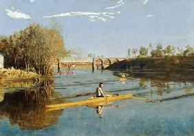 Max Schmitt in a Single Scull 1871