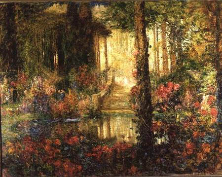 The Garden of Enchantment - stage set for 'Parsifal' von Thomas Edwin Mostyn