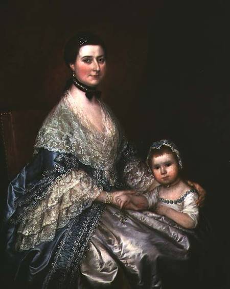 Mrs. Bedingfield and her Daughter von Thomas Gainsborough