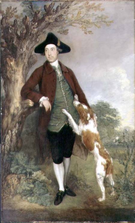 Portrait of George Venables Vernon, 2nd Lord Vernon von Thomas Gainsborough
