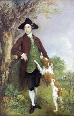 Portrait of George Venables Vernon, 2nd Lord Vernon, 1767 (oil on canvas) (see 96678) von Thomas Gainsborough