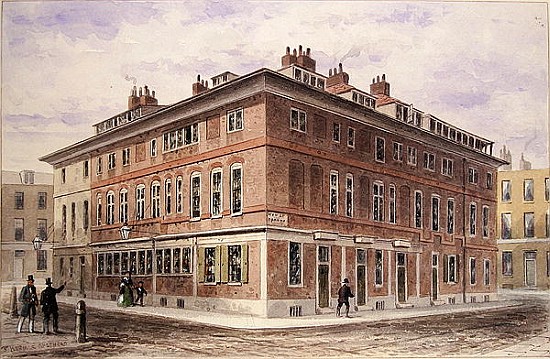 Old House in New Street Square, bequeathed by Agar Harding to the Goldsmith''s Company, pulled down  von Thomas Hosmer Shepherd