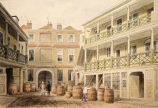 The Bell Inn, Aldersgate Street von Thomas Hosmer Shepherd