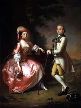Sir John Pole, 5th Baronet, and his Wife, Elizabeth 1755