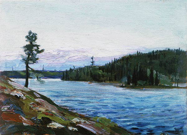 A Northern Canadian Lake (board) von Thomas John Thomson