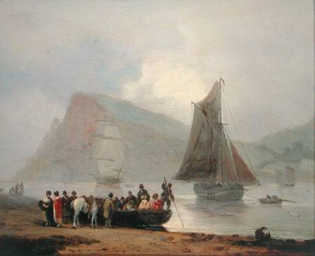 Boarding the Ferry at Teignmouth von Thomas Luny