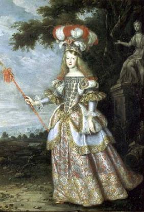 Empress Margaret Theresa (1651-73), 1st wife of Emperor Leopold I (1640-1705) of Austria, dressed as 1667