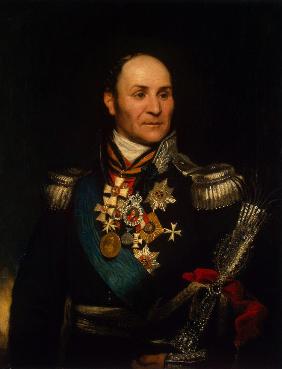 Porträt von General Graf Matwei Iwanowitsch Platow (1757-1818), Ataman der Donkosaken 1814