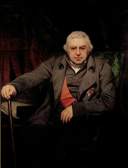 Portrait of Sir Joseph Banks, (1743-1820) 1810 von Thomas Phillips