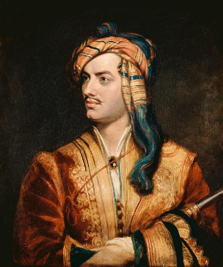 Portrait of George Gordon (1788-1824) 6th Baron Byron of Rochdale in Albanian Dress 1813