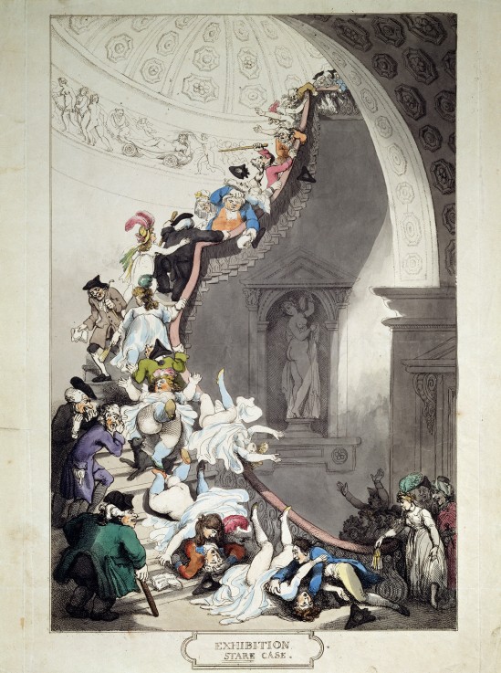 Die Treppe zur Ausstellung von Thomas Rowlandson