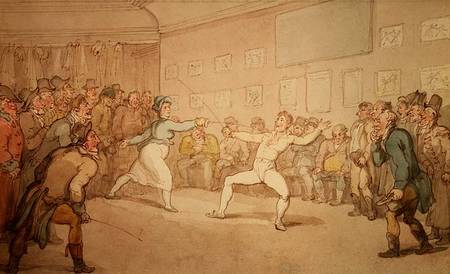 The Fencing Duel von Thomas Rowlandson