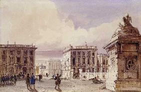 Hotel de Bellevue und Café d'Amitié in Brüssel 1830