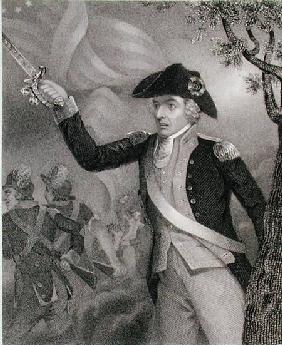 Portrait of General Francis Marion (1732-95), at the Battle of Eutaw Springs 1781