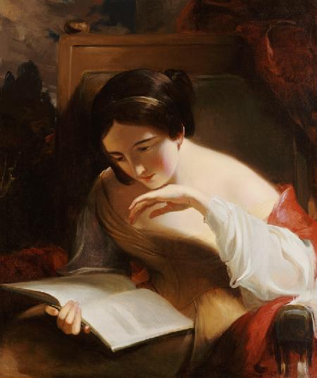 Bildnis eines lesenden Mädchens 1842