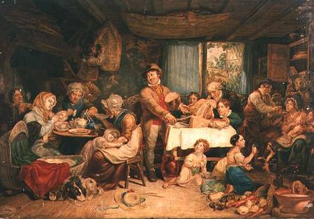 Living off the Fat of the Land, A Country Feast von Thomas Unwins