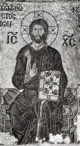 Detail of Christ in Majesty from the Zoe Panel, from 'The Mosaics of Hagia Sophia at Istambul'