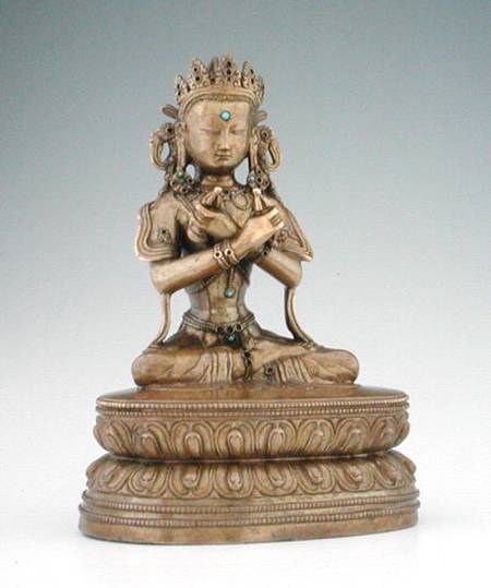 Vajradhara Buddha (copper alloy & gems) von Tibetan Art