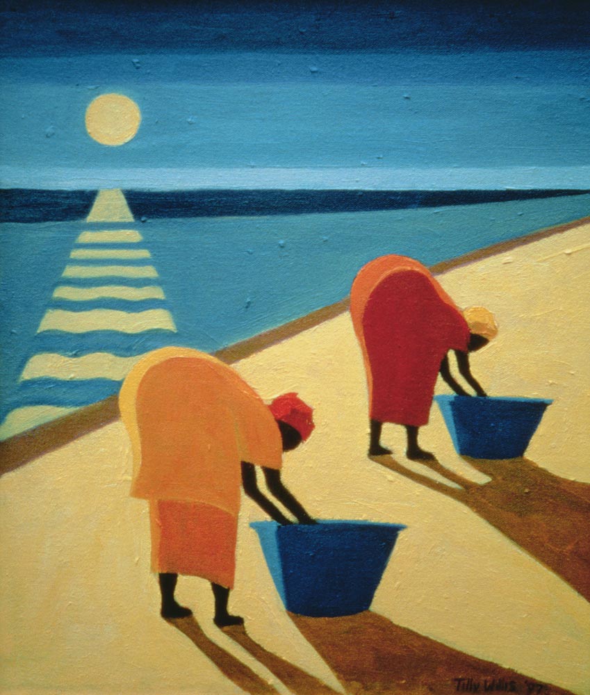 Beach Bums 1997 Oil On Canvas Tilly Willis Als Kunstdruck Oder 