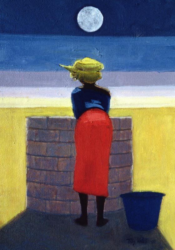 Moonlit Evening, 2001 (oil on canvas)  von Tilly  Willis