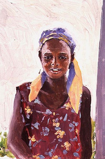 Malagasy Girl, 1989 (oil on canvas)  von Tilly  Willis