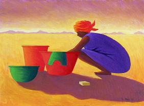 Washer Woman, 1999 (oil on canvas) 