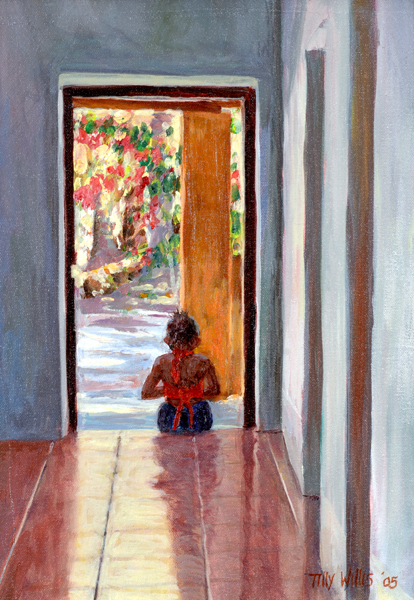 Through the Doorway, 2005 (oil on canvas)  von Tilly  Willis