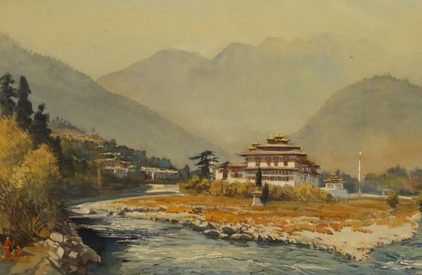 Punakha Dzong von Tim  Scott Bolton