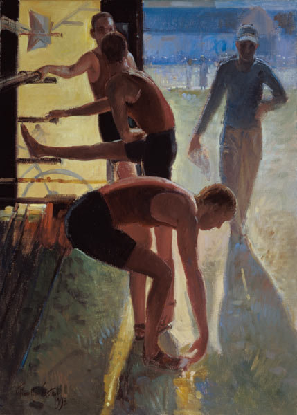 Limbering Up, 1993 (oil on canvas)  von Timothy  Easton