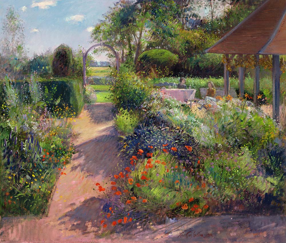 Morning Break in the Garden, 1994 von Timothy  Easton