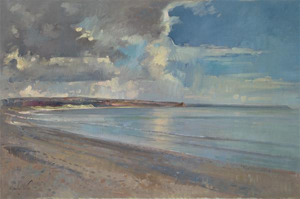 Reflected Clouds, Oxwich Beach, 2001 (oil on canvas) 