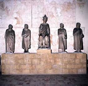 Statue of Henry VII (1274/5-1313), Holy Roman Emperor, with his Counsellors 1315