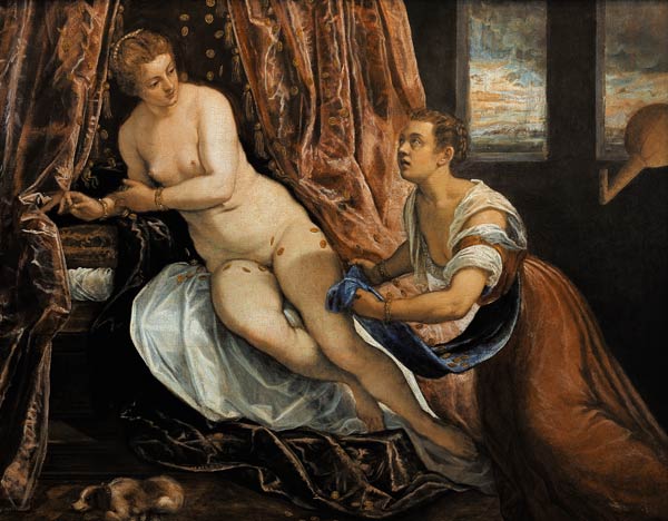 Danaë. von Tintoretto (eigentl. Jacopo Robusti)