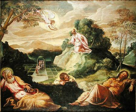 The Agony in the Garden von Tintoretto (eigentl. Jacopo Robusti)