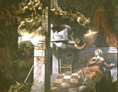 The Annunciation von Tintoretto (eigentl. Jacopo Robusti)