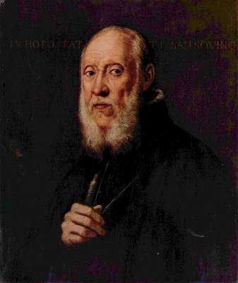 Der Bildhauer Jacopo Sansovino von Tintoretto (eigentl. Jacopo Robusti)
