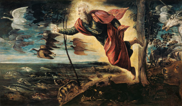 Die Erschaffung der Tiere von Tintoretto (eigentl. Jacopo Robusti)