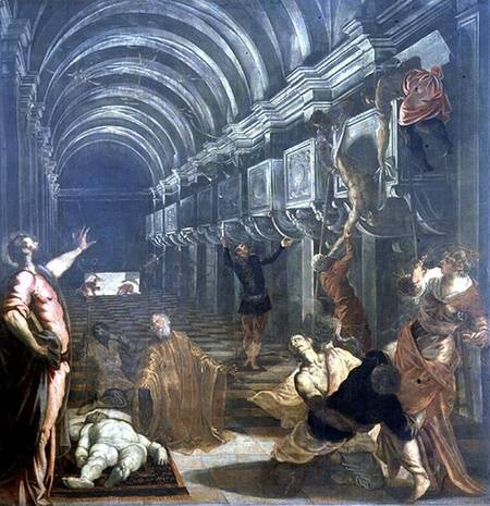 The Finding of the Body of St. Mark (panel) von Tintoretto (eigentl. Jacopo Robusti)