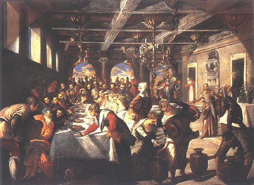 Hochzeit zu Kanaa von Tintoretto (eigentl. Jacopo Robusti)