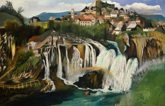 Der Wasserfall von Jajce von Tivadar Kosztka Csontváry