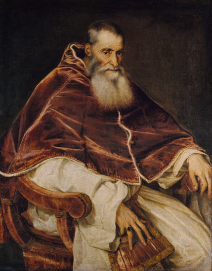 Paul III. von Tizian (Tiziano Vercellio/ Titian)