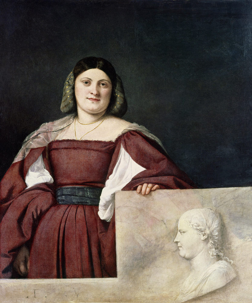 Portrait of a Lady (La Schiavona) von Tizian (Tiziano Vercellio/ Titian)