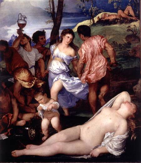 The Andrians von Tizian (Tiziano Vercellio/ Titian)