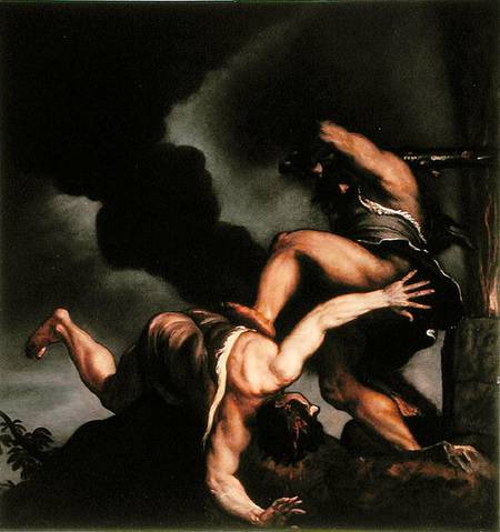 Cain taunting Abel von Tizian (Tiziano Vercellio/ Titian)