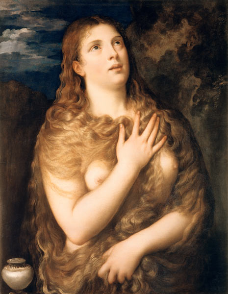 Büßende hl. Magdalena von Tizian (Tiziano Vercellio/ Titian)