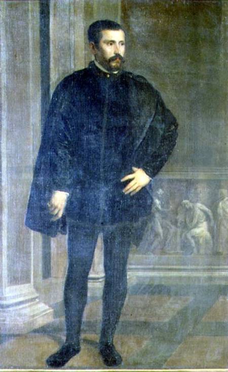 Portrait of Diego Hurtado de Mendoza (1503-75), Spanish politician von Tizian (Tiziano Vercellio/ Titian)
