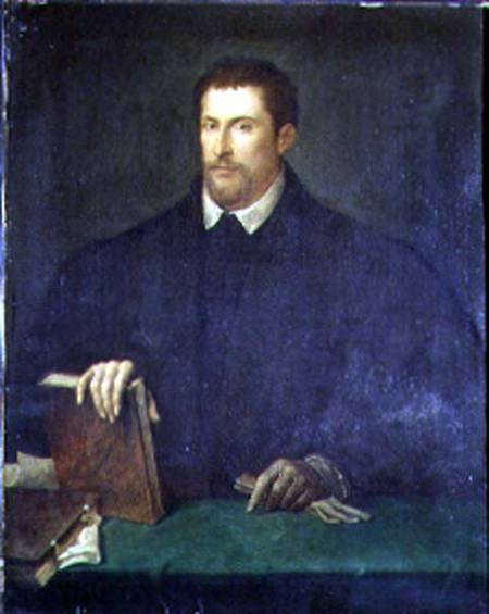 Portrait of Ippolito Riminaldi von Tizian (Tiziano Vercellio/ Titian)