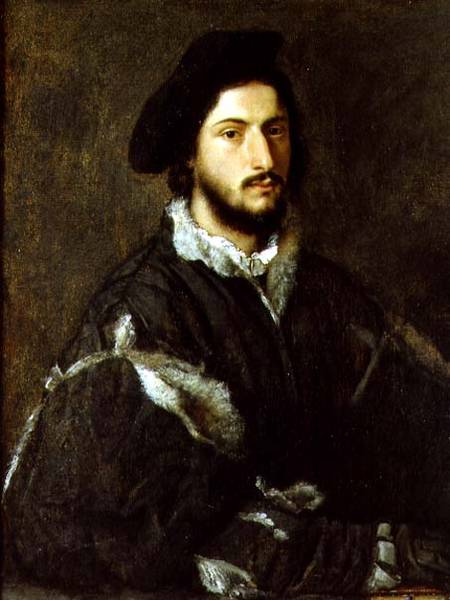 Portrait of Vincenzo Mosti von Tizian (Tiziano Vercellio/ Titian)