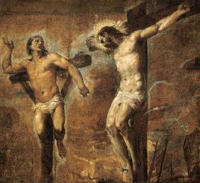 Christ on the Cross and the Good Thief c.1565