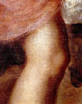 The Death of Actaeon, detail of Diana's knee c.1565